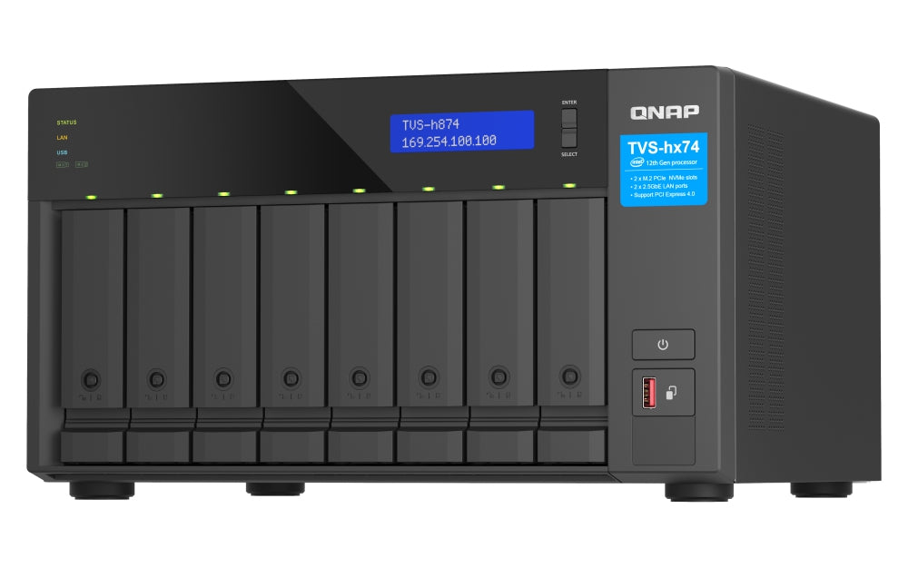 Qnap-Nas 8 Bahias De Ultra Altavelocidad Intelcore(Tvs-H874-I7-32G-Us)