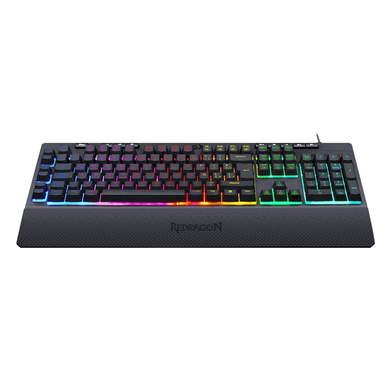 Teclado Redragon Shiva Español Negro Rgb