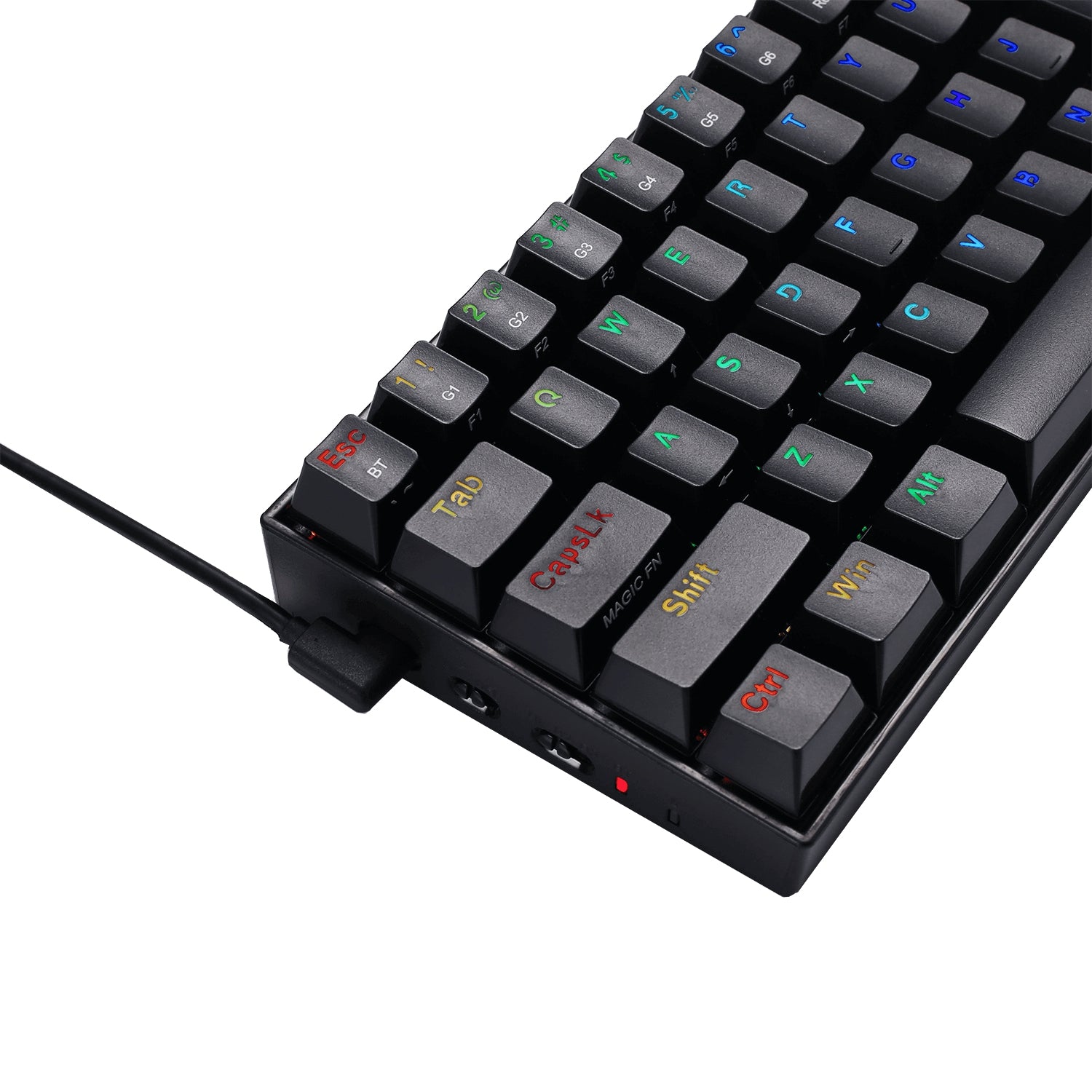 Teclado Mecánico Redragon Draconic Inglés Negro Rgb