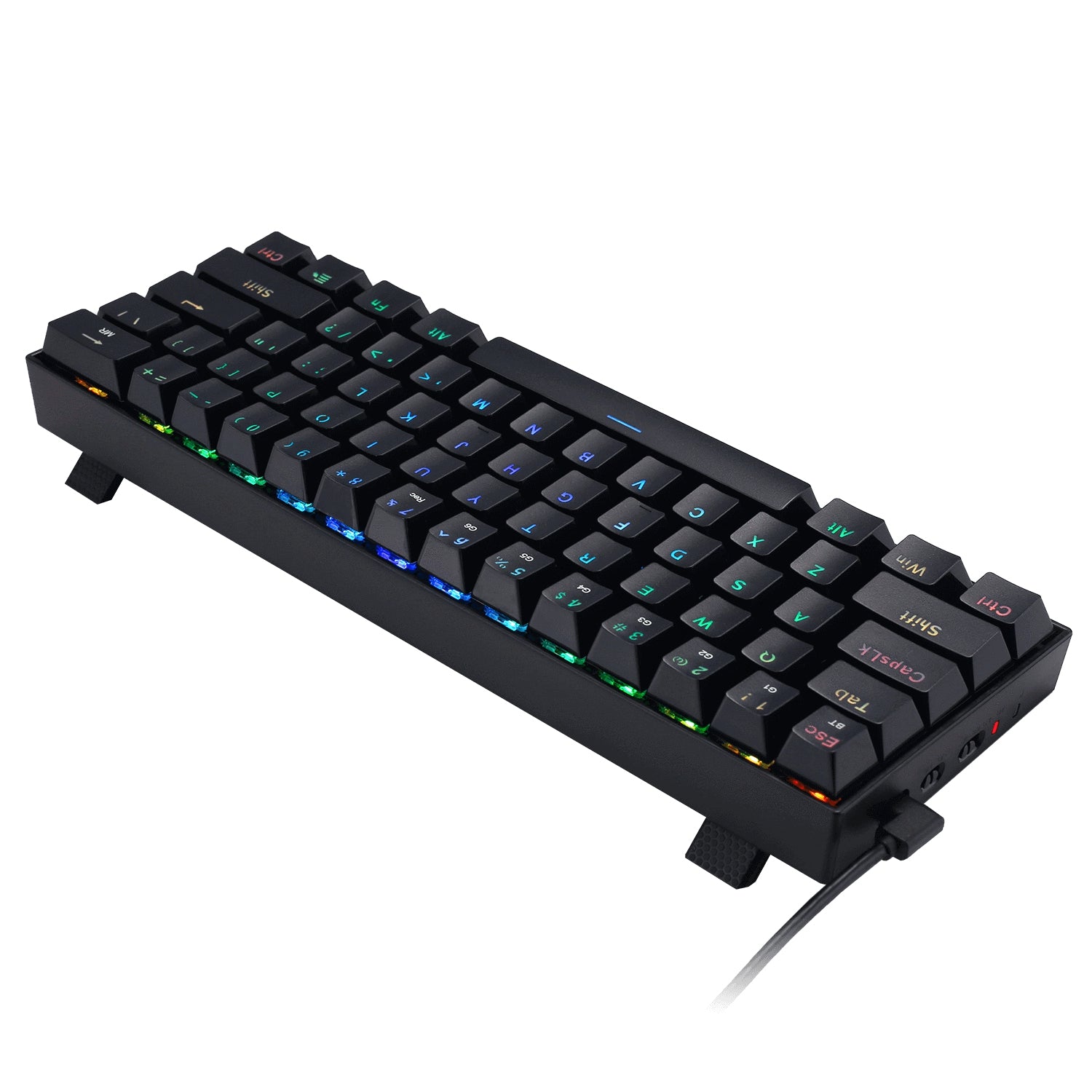 Teclado Mecánico Redragon Draconic Inglés Negro Rgb