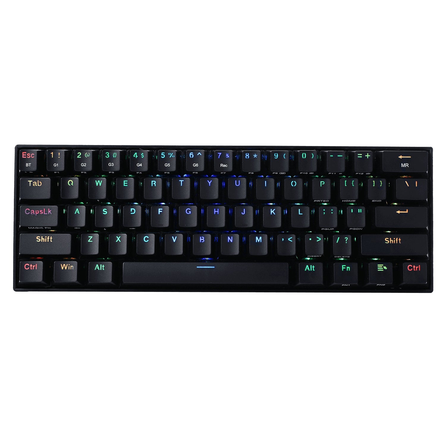 Teclado Mecánico Redragon Draconic Inglés Negro Rgb