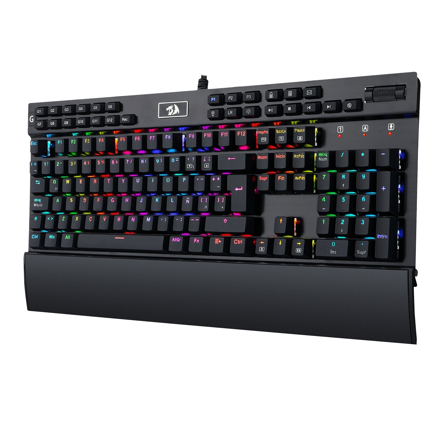 Teclado Mecánico Redragon Yama Español Negro Rgb