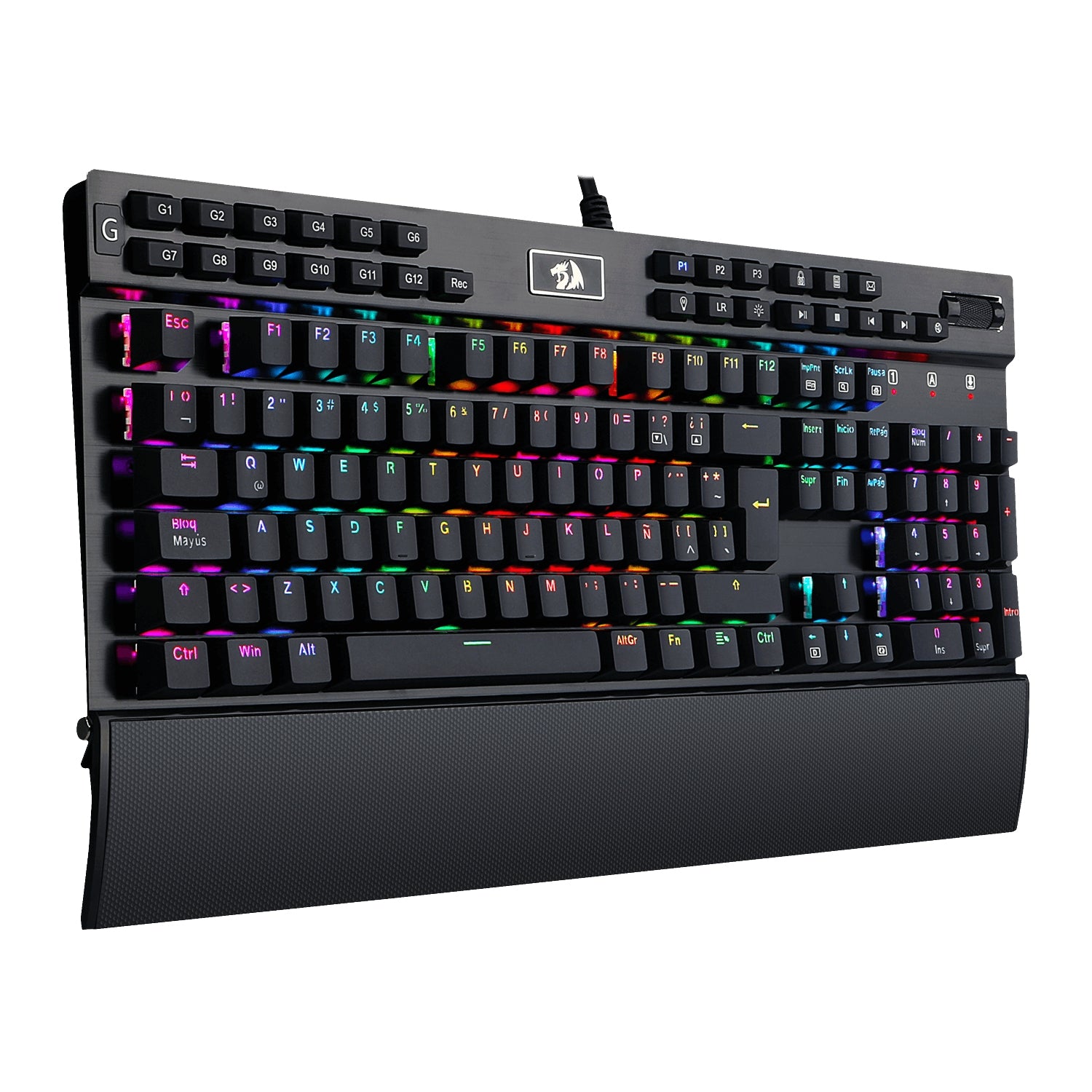 Teclado Mecánico Redragon Yama Español Negro Rgb