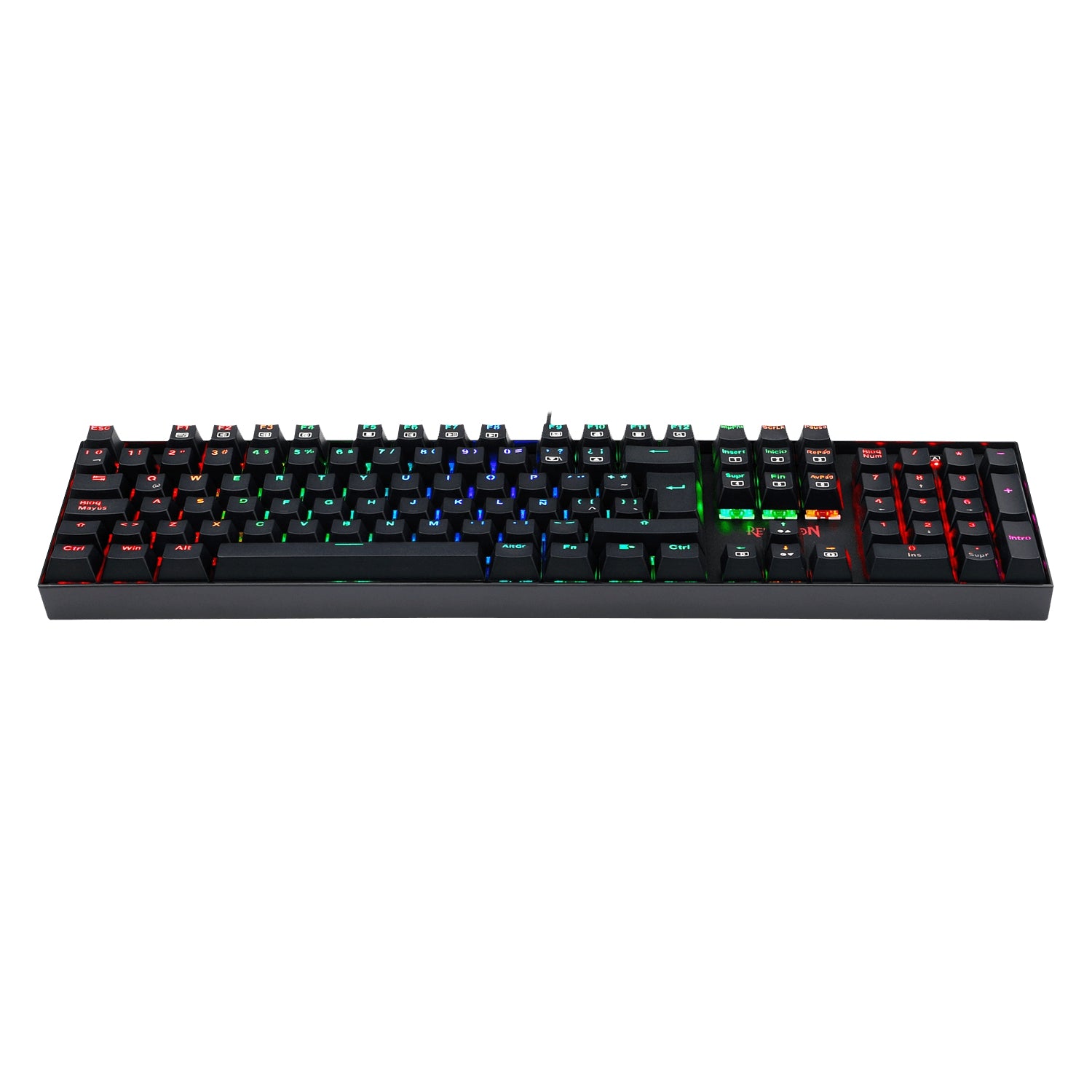 Teclado Mecánico Redragon Mitra Español Negro Rgb