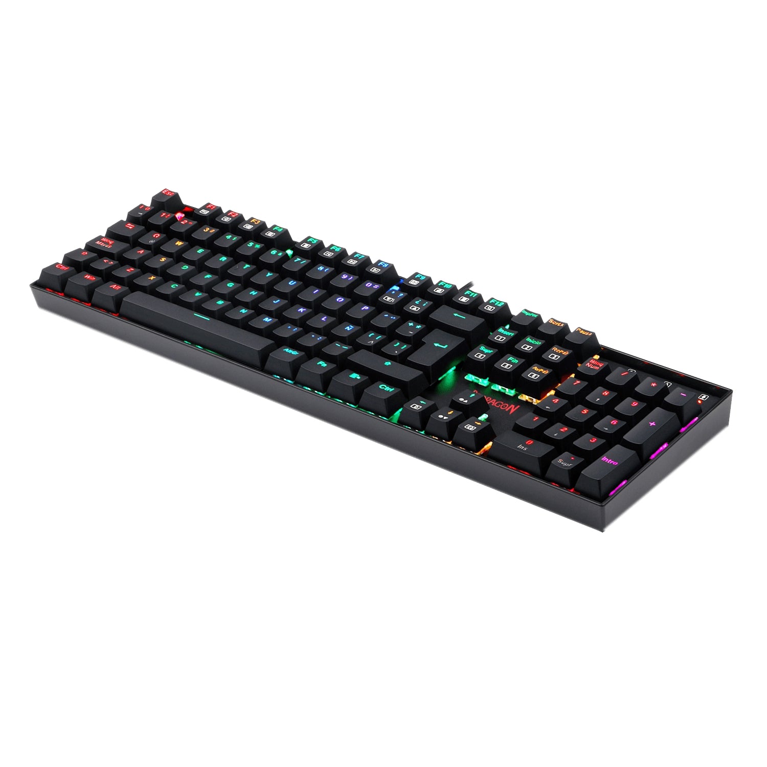 Teclado Mecánico Redragon Mitra Español Negro Rgb