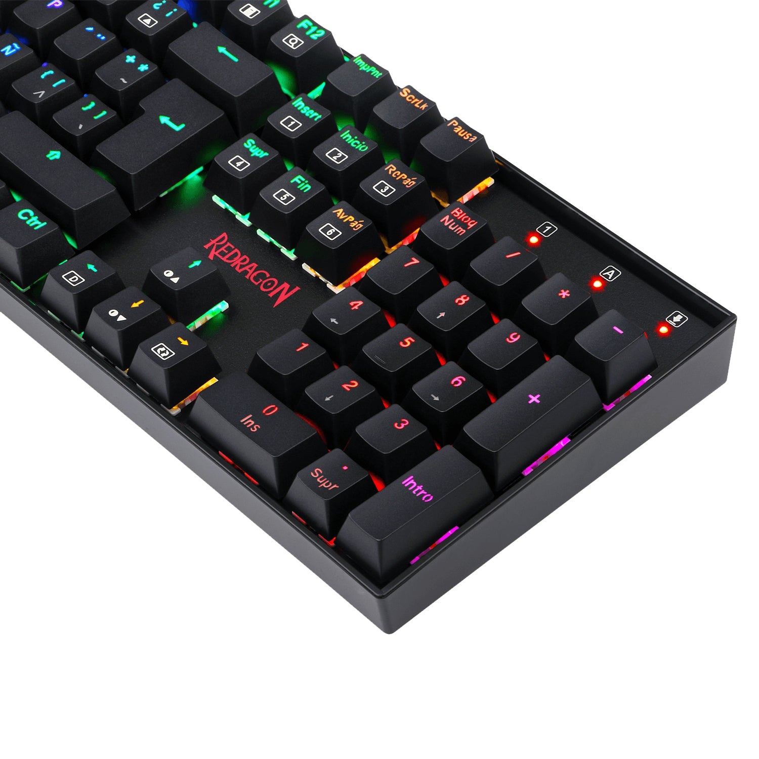 Teclado Mecánico Redragon Mitra Español Negro Rgb