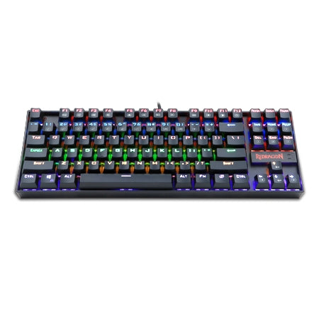 Teclado Mecánico Redragon Kumara Rainbow Español Negro Rgb