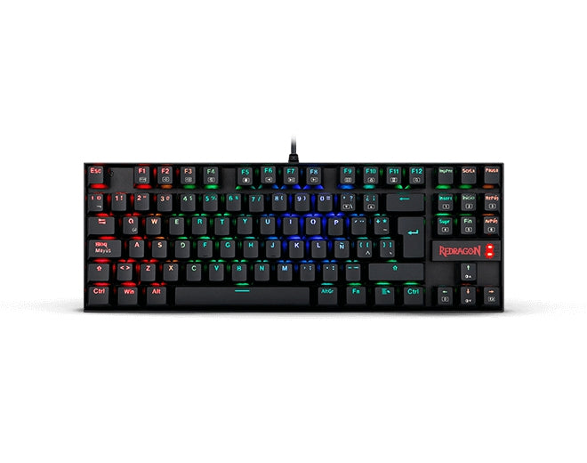 Teclado Mecánico Redragon Kumara Rgb Blue Switch Español Negro