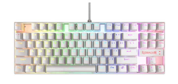 Teclado Mecánico Redragon K552W-Rgb-Sp Kumara White Switch