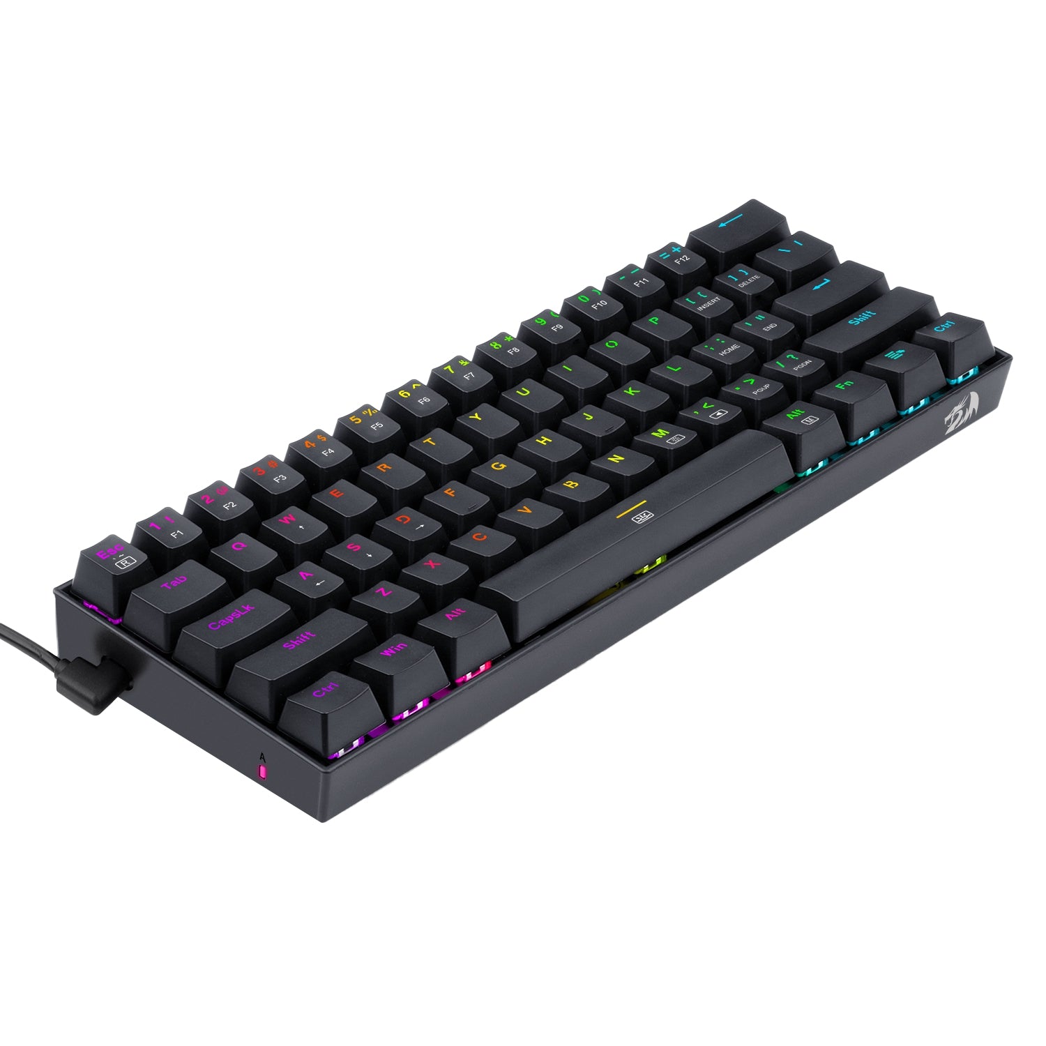 Teclado Gaming Redragon K630W-Rgb Blue Mecánico Dragonborn White