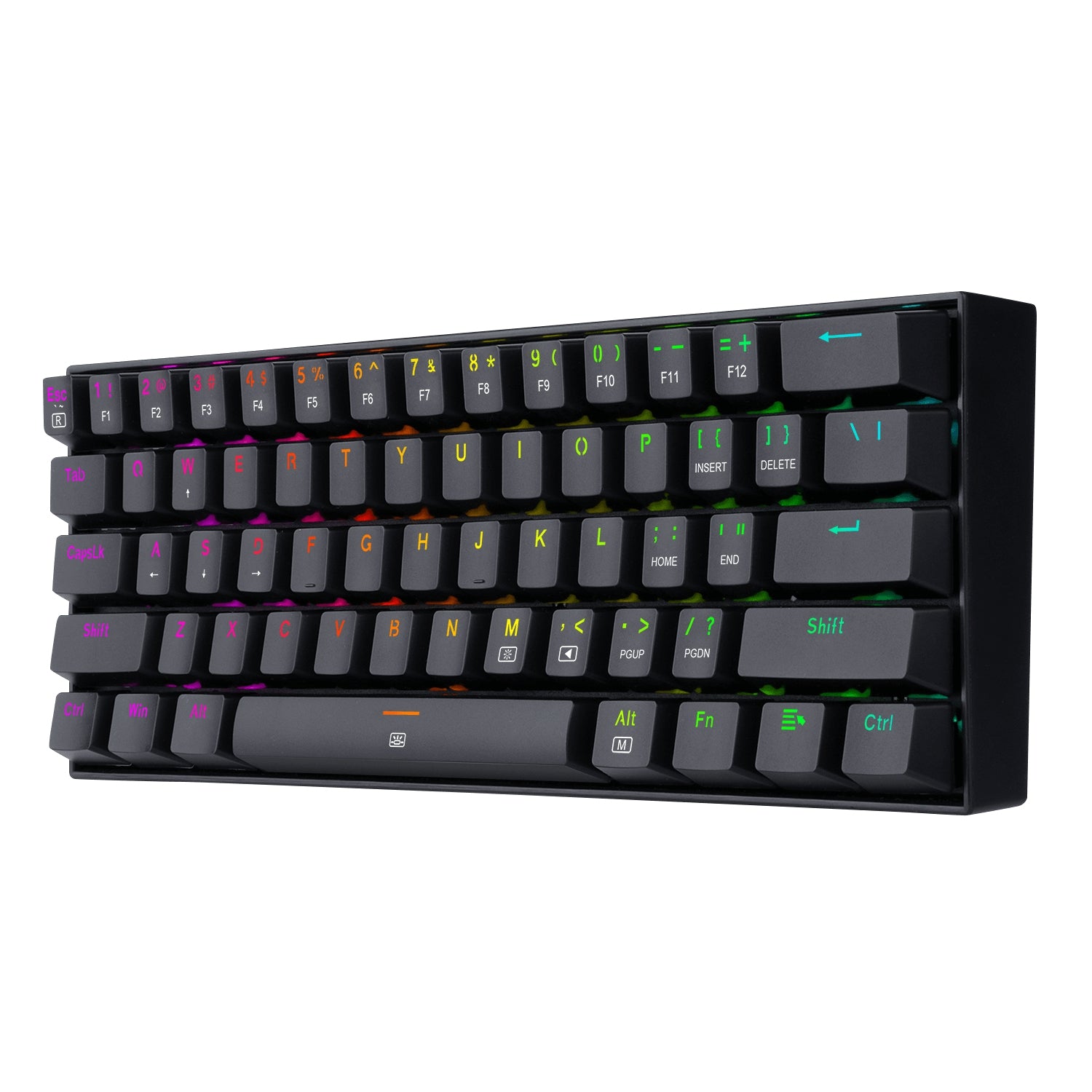 Teclado Mecánico Redragon Dragonborn Inglés Negro Rgb