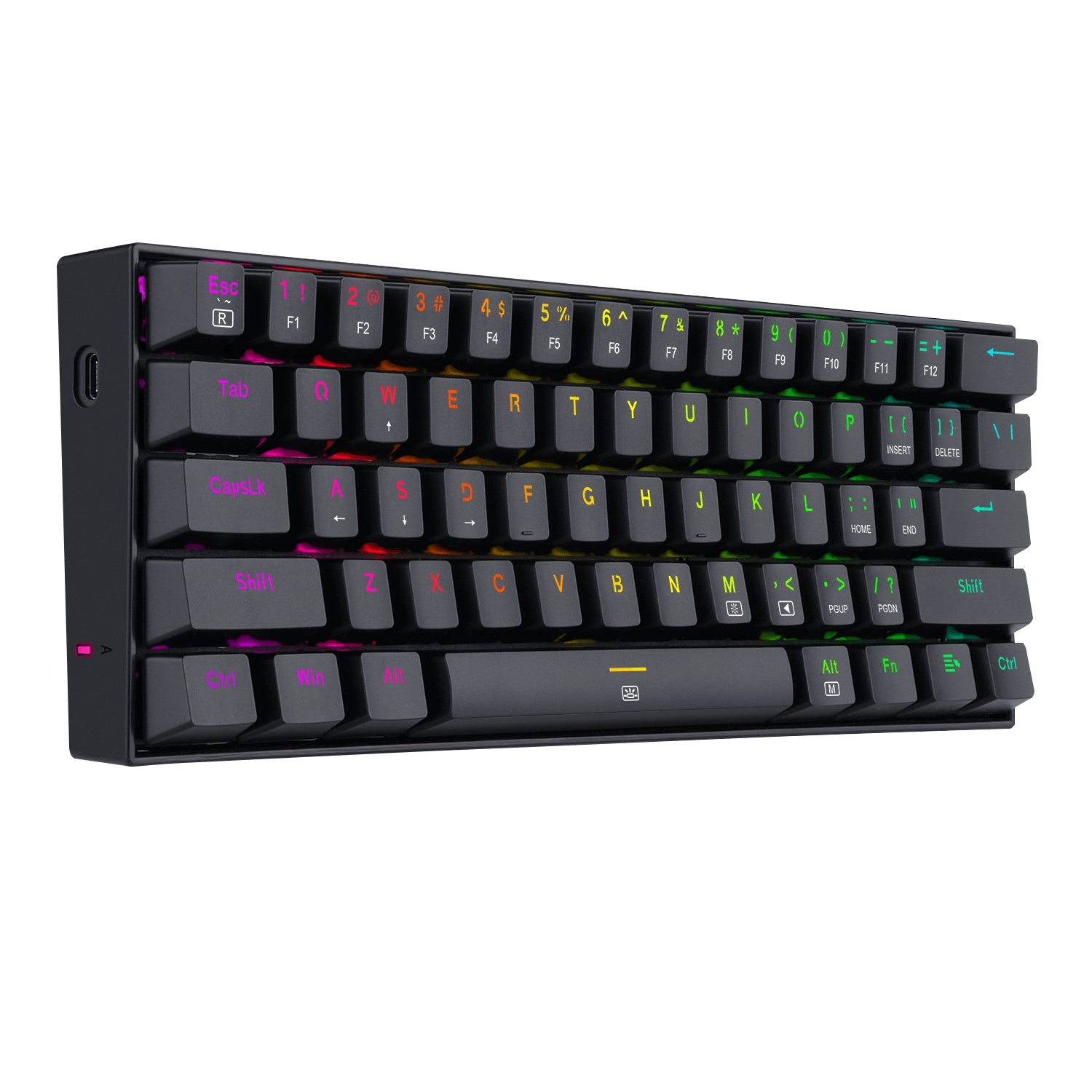 Teclado Mecánico Redragon Dragonborn Inglés Negro Rgb