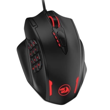 Mouse Redragon Impact Juego 12400 Dpi Negro