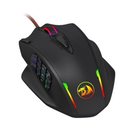 Mouse Redragon Impact Juego 12400 Dpi Negro