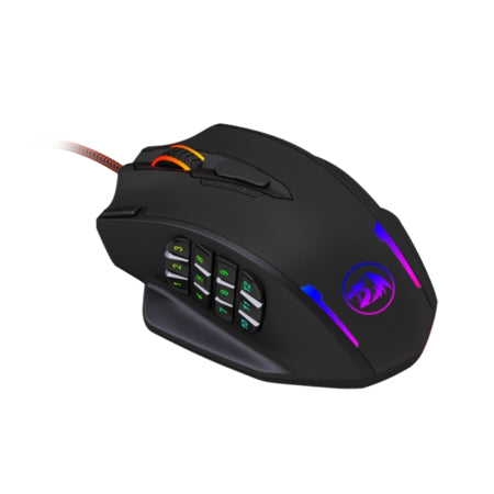 Mouse Redragon Impact Juego 12400 Dpi Negro