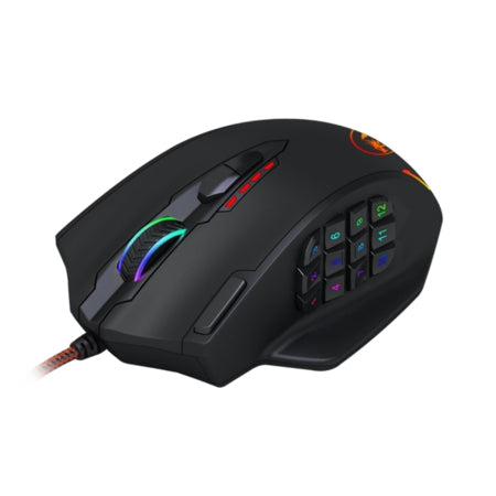 Mouse Redragon Impact Juego 12400 Dpi Negro