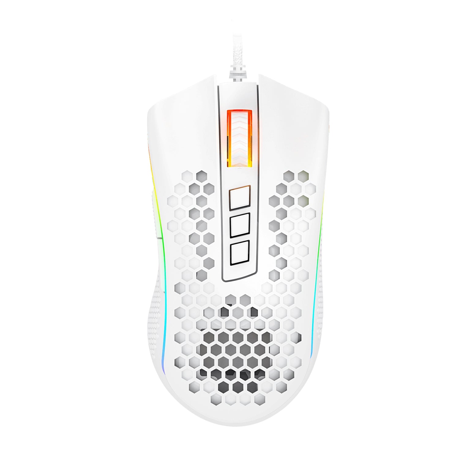 Mouse Redragon Storm Elite White Juego Blanco