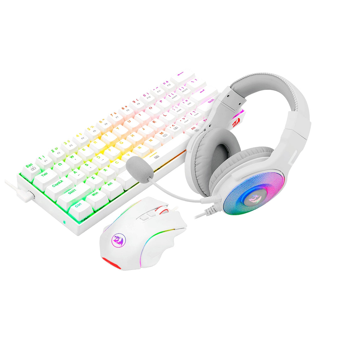 Combo Redragon S129W Juego Blanco