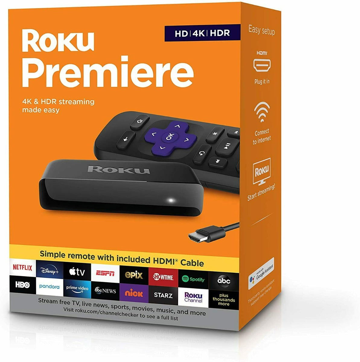 Roku Premiere Streaming Tv Hd/4K/Hdr 3920R