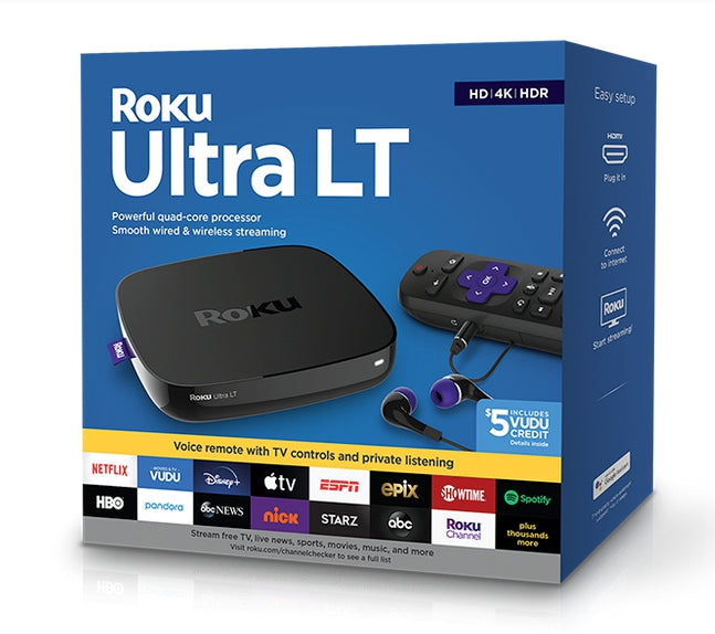 Ultra Lt Streaming Roku 4662Rw Hdmi 4K Ethernet Usb Wi-Fi