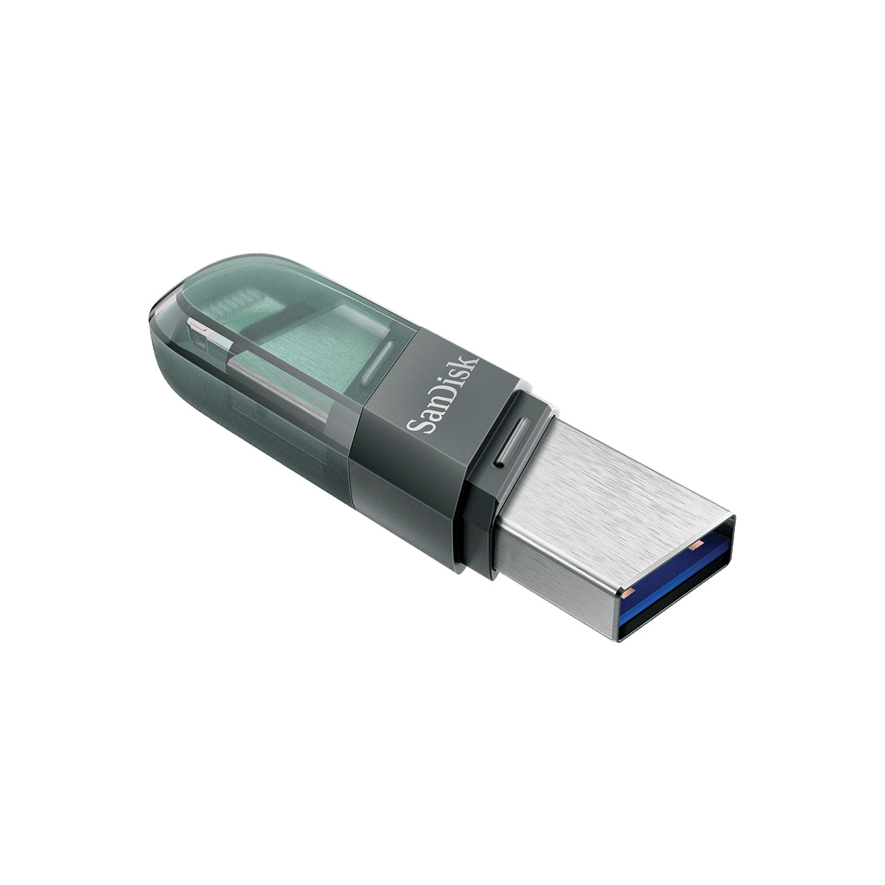 Memoria Sandisk 256Gb Ixpand Flash Drive Flip Para Iphone/Ipad Lightning/Usb 3.1 Metálica Con Tapa De Plástico