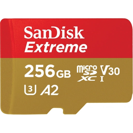 Memoria Sandisk Extreme 256Gb Micro Sdxc 160Mb/S 4K Clase 10 A2 V30 C/Adaptador