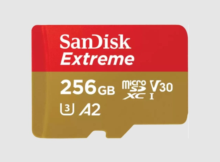 Memoria Sandisk Extreme 256Gb Micro Sdxc 190Mb/S 4K Clase 10 A2 V30 C/Adaptador