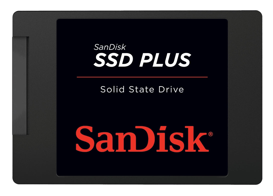 Unidad De Estado Solido Ssd Sandisk Plus 480Gb 2.5 Sata3 7Mm Lect.535/Escr.445Mbs