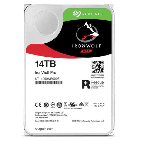 Seagate Disco Duro Int Seagate 14Tb 3.5 7200Rpm Ironwolf Pro (St14000N