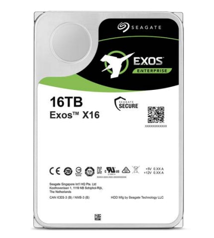 Disco Duro Seagate St16000Nm001G Exos Modelo 3.5 Pulgadas Tb 7200 Rpm Para Servidor Sata Iii Gbits/S