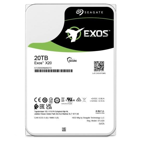 Disco Duro Seagate St20000Nm007D Modelo Exos 20Tb 7200Rpm Sata-Iii