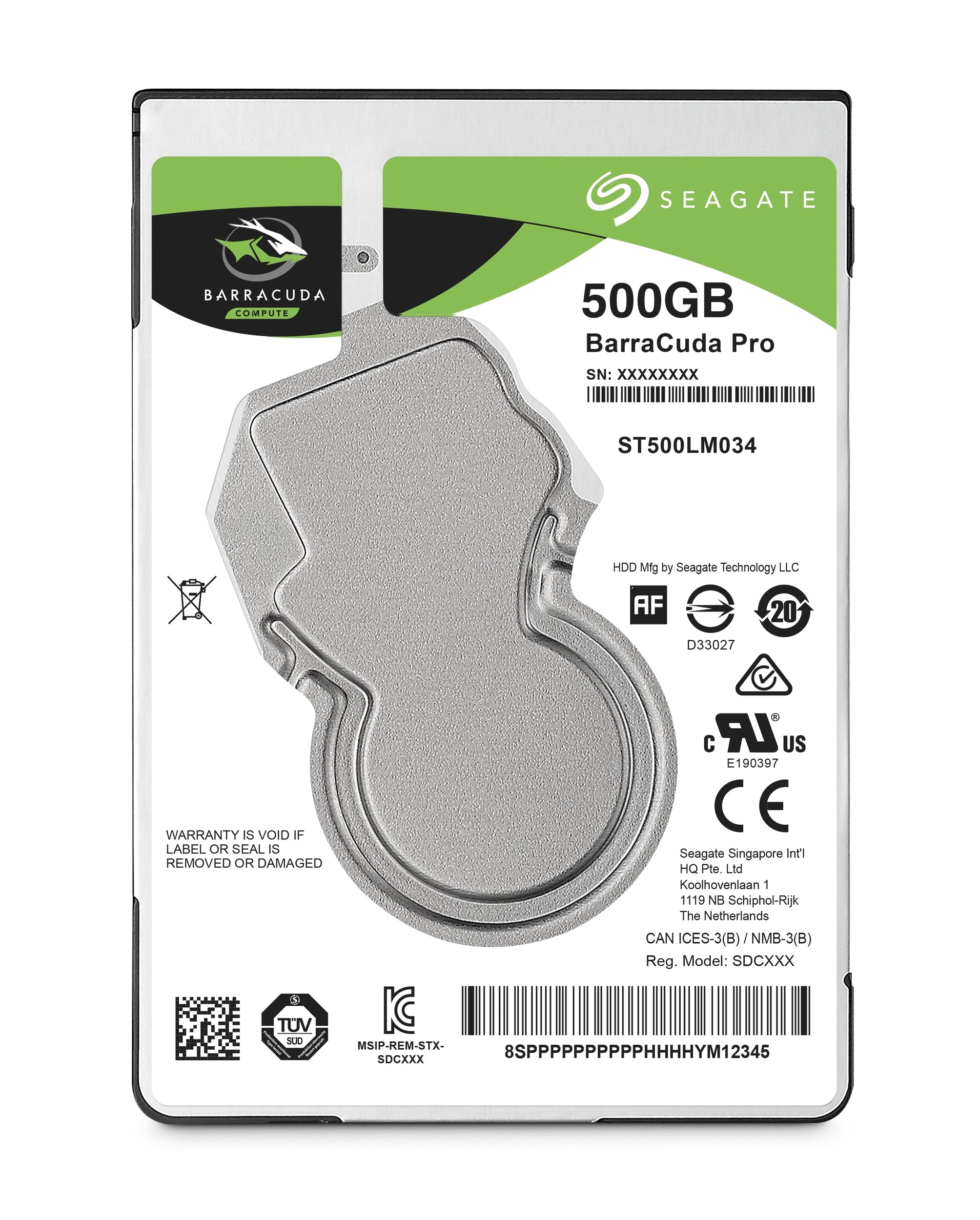 Disco Duro Interno Seagate 500Gb 2.5 St500Lm034 7200Rpm Barracuda Pro