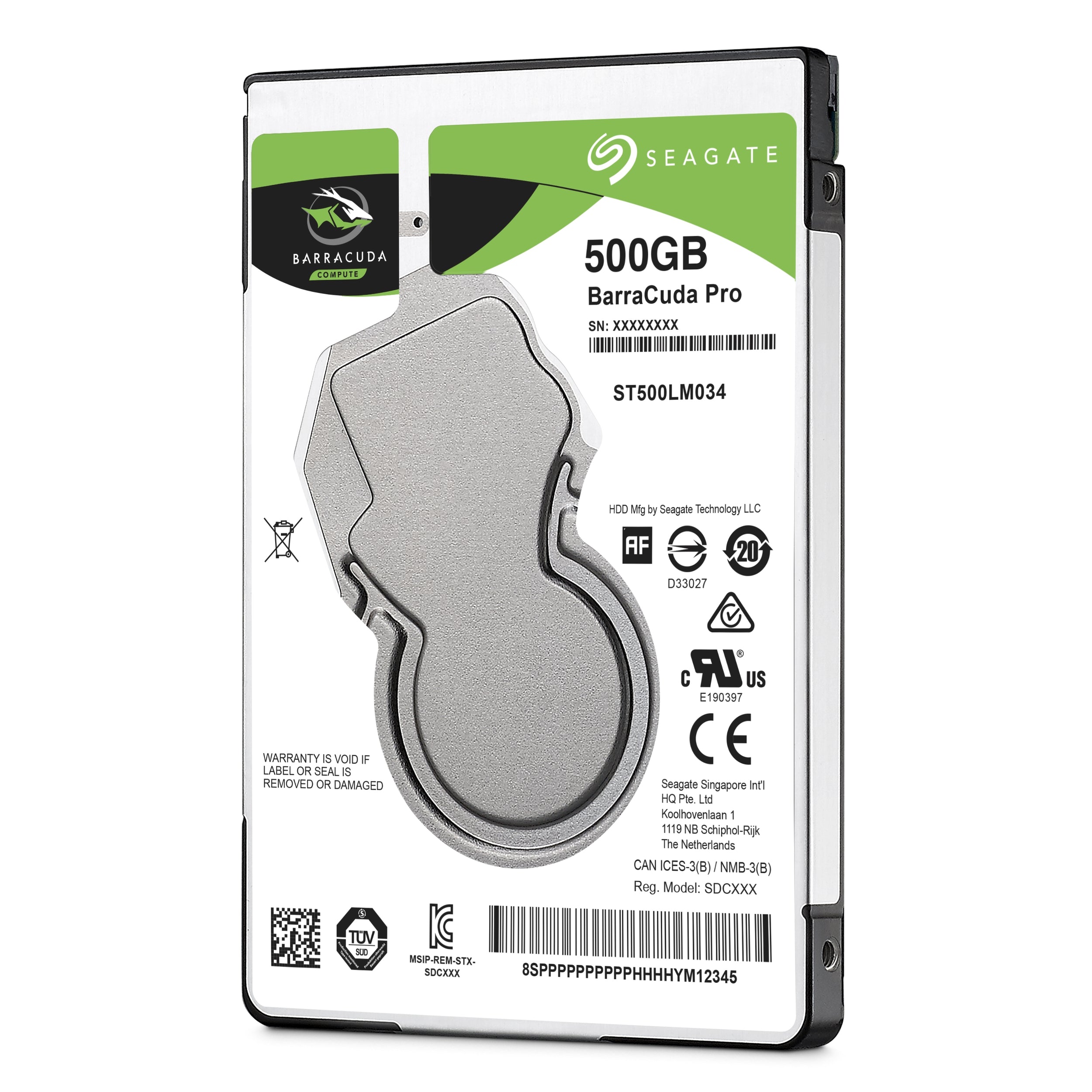 Disco Duro Interno Seagate 500Gb 2.5 St500Lm034 7200Rpm Barracuda Pro