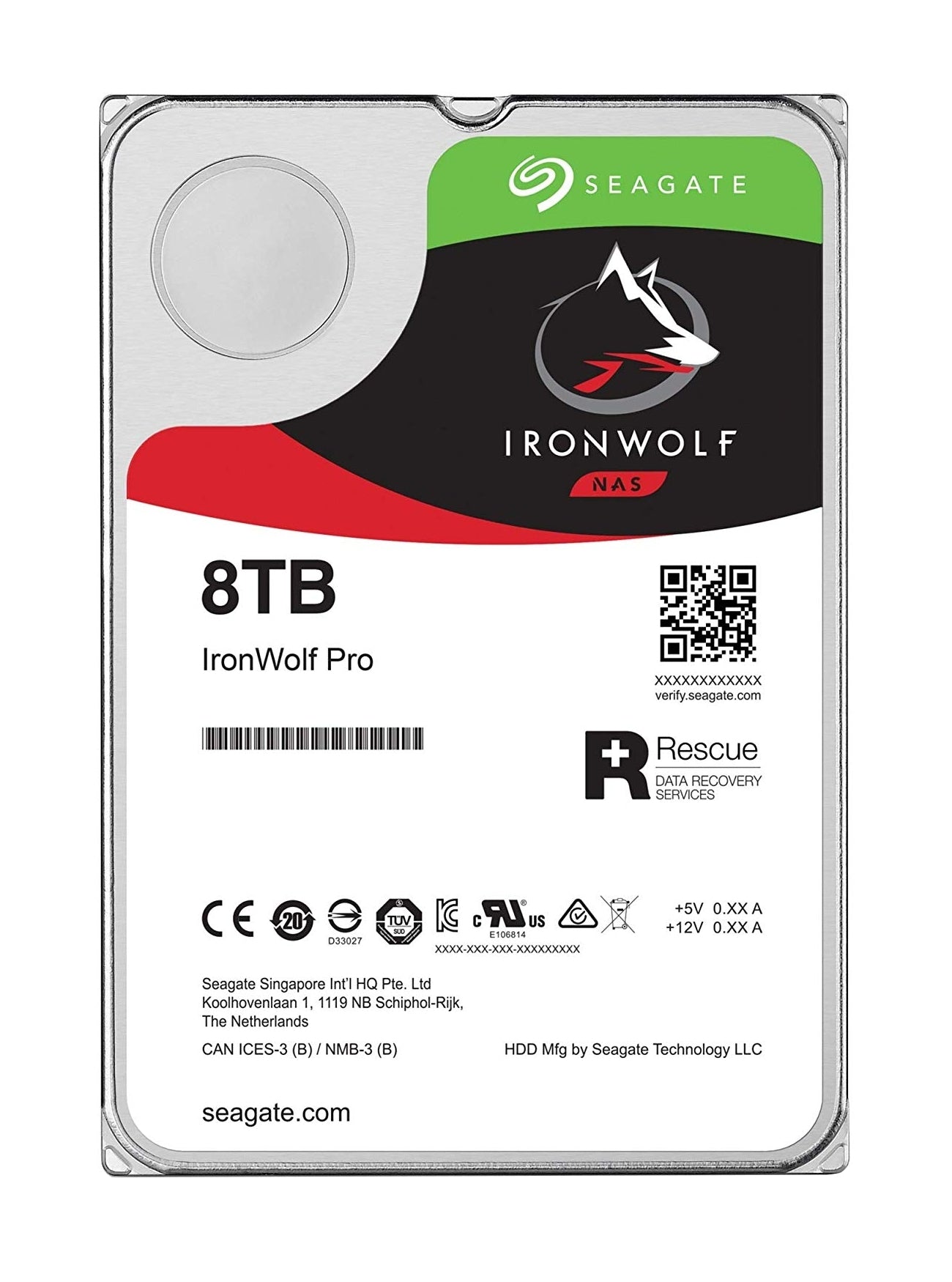 Disco Duro Interno Seagate 8Tb 3.5 St8000Ne001 7200Rpm Ironwolf Pro