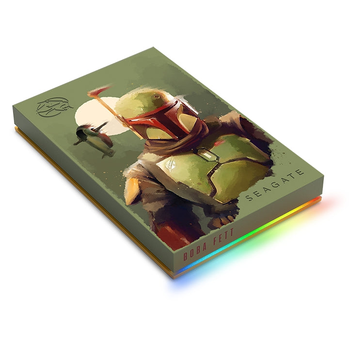 Dd Externo Seagate Firecuda Edicion Especial Star Wars Boba Fett Drive 2Tb 2.5 Usb 3.2 Led Rgb Pc/ Mac / Xbox / Play Station