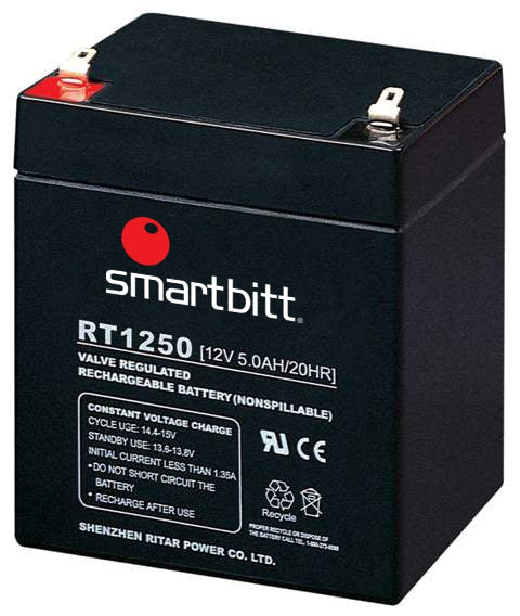Batería De Reemplazo Smartbitt Sbba12-5 Negro V Año(S) Ah Plomo-Ácido