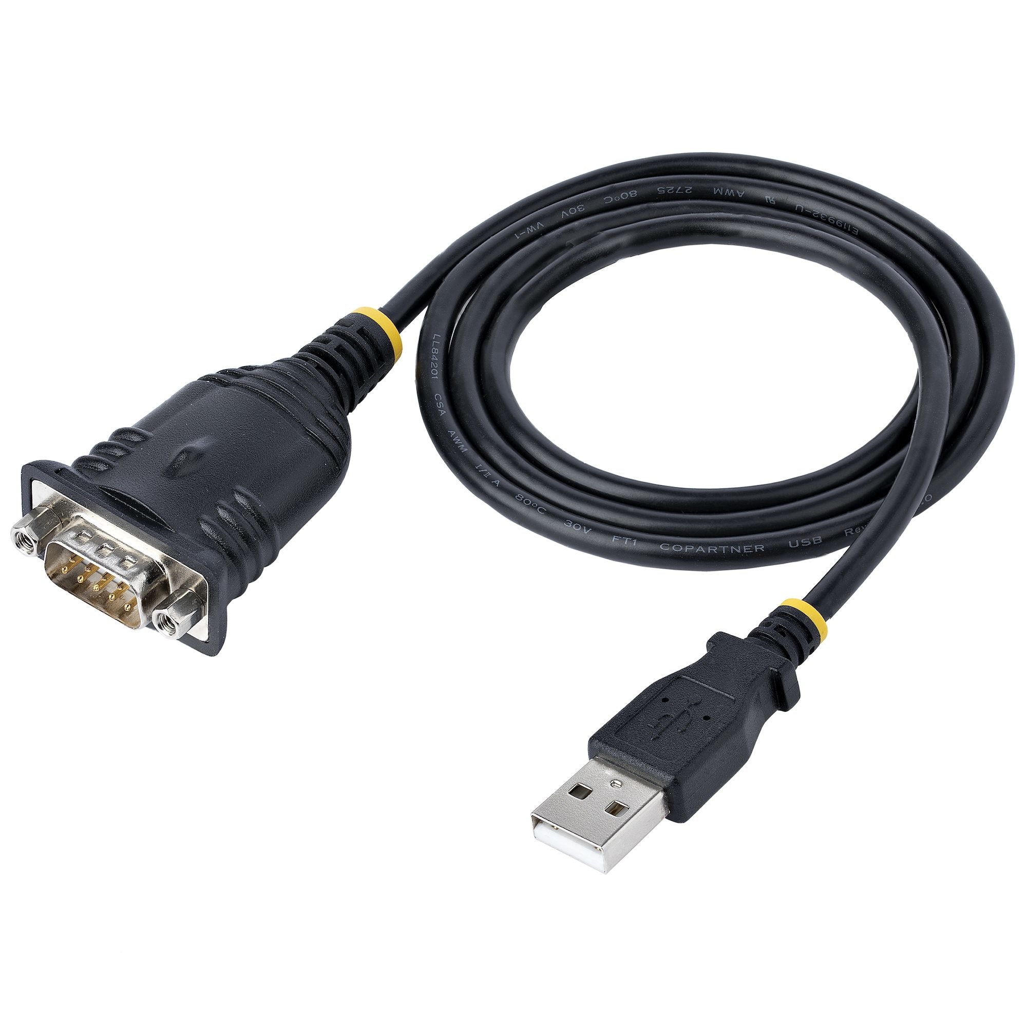 Cable De 1M Usb A Serial, Convertidor Db9 Macho Rs232 A Usb, Prolific, Adaptador Usb A Serial Para Plc/Impresora/Escáner, Adaptador Usb A Puerto Com, Windows/Mac - Startech.Com Mod. 1P3Fp-Usb-Serial