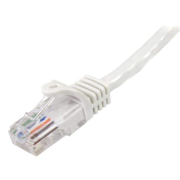 Cable De Red De 10M Blanco Cat5E Ethernet Rj45 Sin Enganches - Latiguillo Snagless - Startech.Com Mod. 45Pat10Mwh