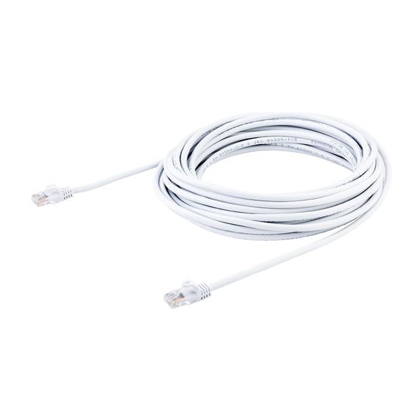 Cable De Red De 10M Blanco Cat5E Ethernet Rj45 Sin Enganches - Latiguillo Snagless - Startech.Com Mod. 45Pat10Mwh