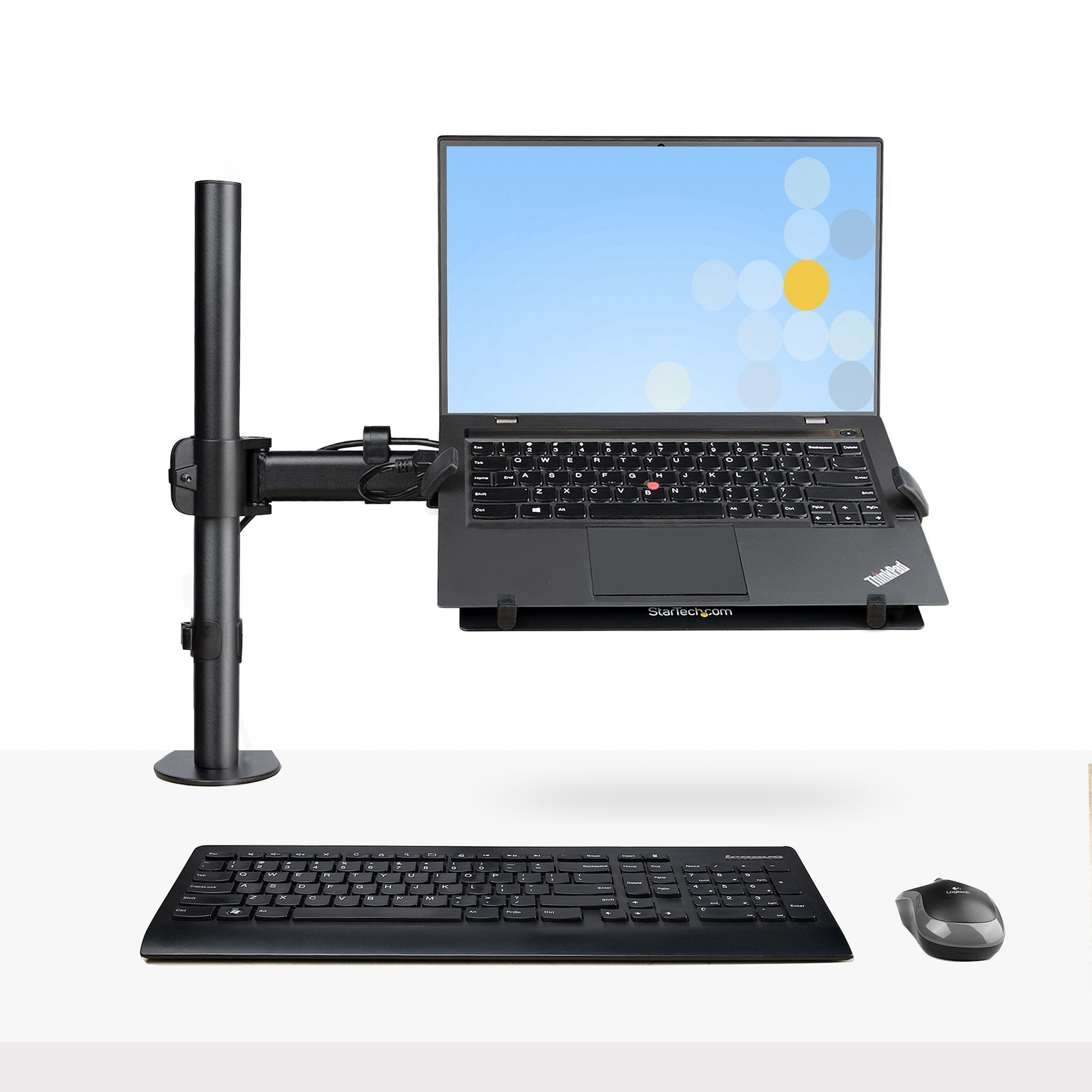 Soporte De Montaje Para Laptop - Vesa De Monitor De 34  O Bandeja Ajustable Para Laptop  - Grommet/Mordaza - Startech.Com Mod. A-Laptop-Desk-Mount