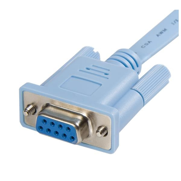 Cable 1.8M Para Gestión De Router Consola Cisco Rj45 A Serial Db9 - Rollover - Macho A Hembra - Startech.Com Mod. Db9Concabl6