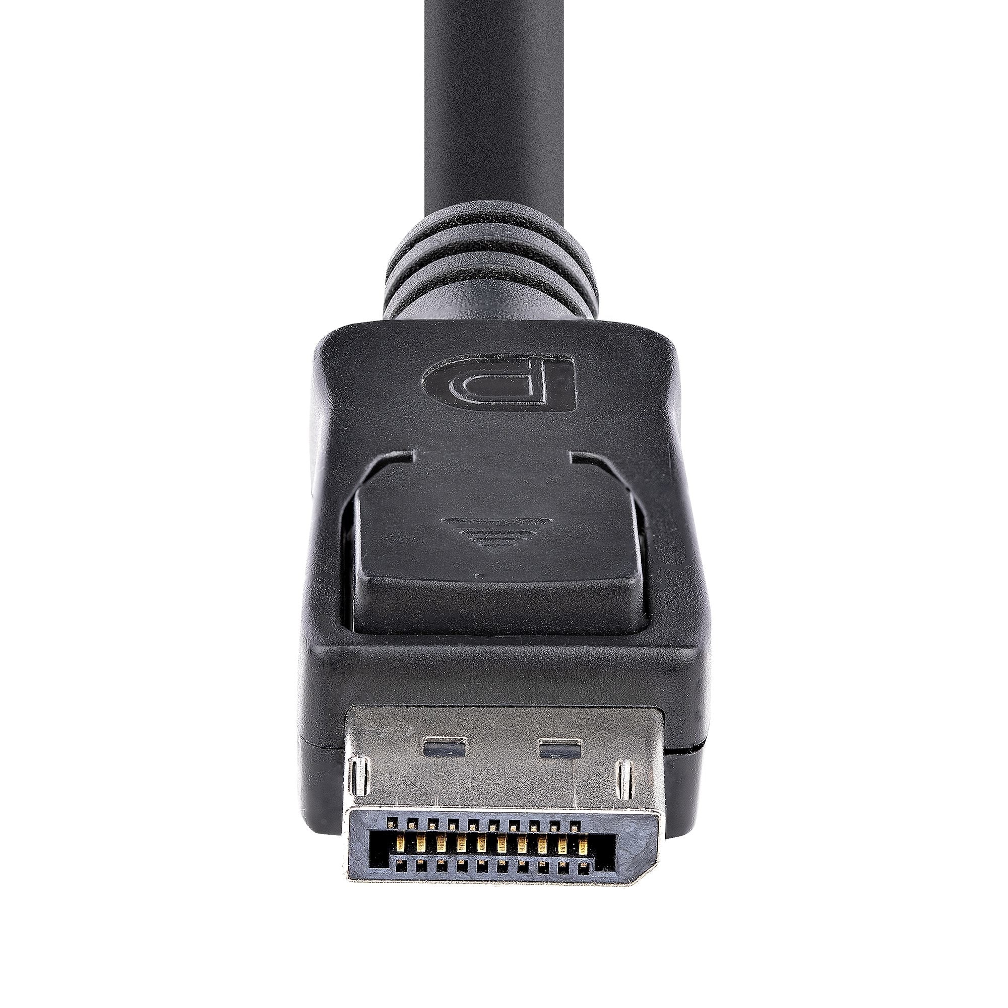 Cable De 5M Displayport 4K Mbr Con Cierre De Seguridad Mediante Mecanismo De Bloqueo - 2X Macho Dp - Latches - Negro - Startech.Com Mod. Displ5M