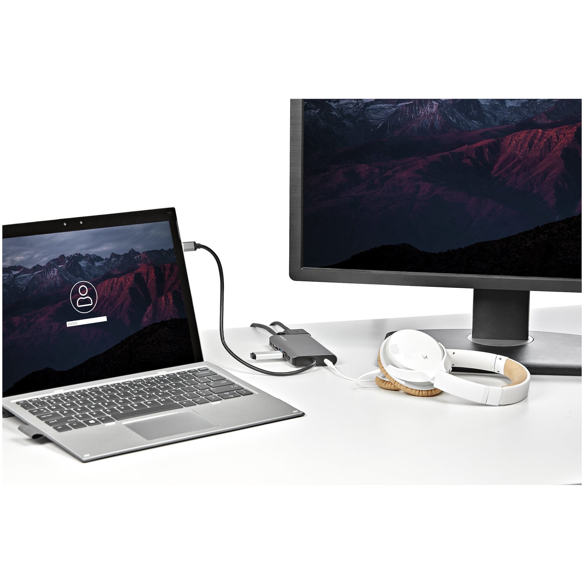 Docking Usb-C Multipuertos - Hdmi O Vga  - 100W Entrega De Alimentacion Pd - Cable De 30Cm - Lector De Sd (Dkt30Chvausp) - Startech.Com Mod. Dkt30Chvausp