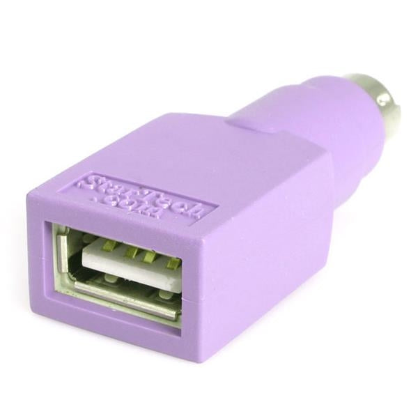 Adaptador Teclado O Mouse Usb A  Conector Ps/2 Ps2 Minidin - 1X Hembra Usb - 1X  Macho Mini-Din - Púrpura - Startech.Com Mod. Gc46Fmkey