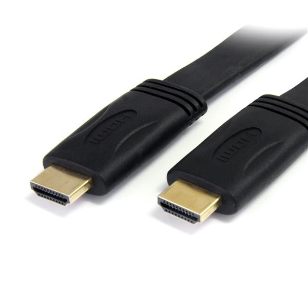 Cable Hdmi De Alta Velocidad Con Ethernet 3M Plano -2X Hdmi Macho - Ultra Hd 4K X 2K - Negro - Startech.Com Mod. Hdmimm10Fl