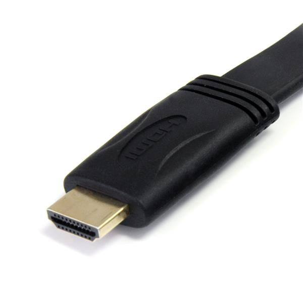 Cable Hdmi De Alta Velocidad Con Ethernet 3M Plano -2X Hdmi Macho - Ultra Hd 4K X 2K - Negro - Startech.Com Mod. Hdmimm10Fl