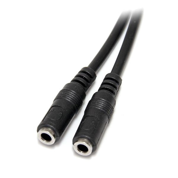 Adaptador Divisor De Cable Estéreo Para Audífonos - Cable Splitter Delgado En Y De 3.5Mm Macho A 2X Hembra - Startech.Com Mod. Muy1Mffs