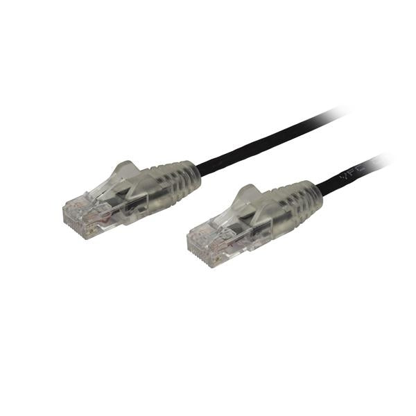 Cable De 30Cm De Red Ethernet Cat6 Delgado Sin Enganches - Cable De Red Snagless - Negro - Startech.Com Mod. N6Pat1Bks