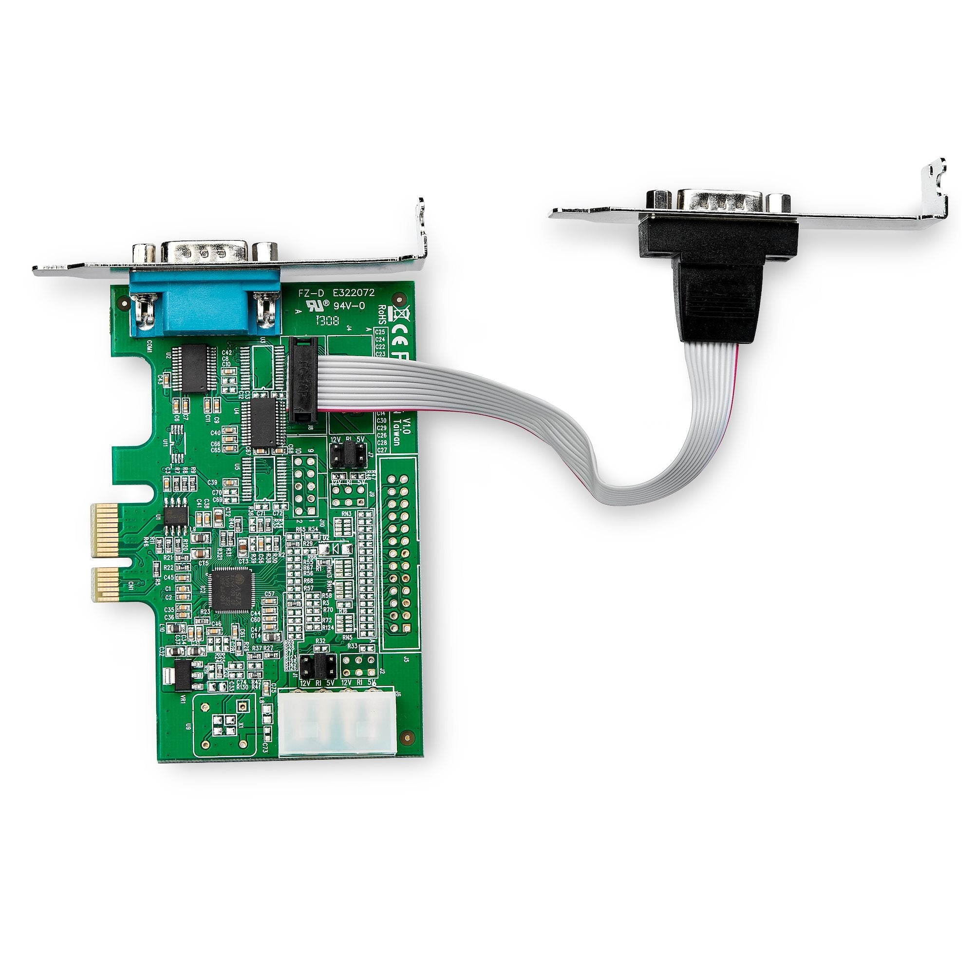 Tarjeta Adaptadora Serial Pci Express Rs232 De 2 Puertos - Tarjeta Serial Pcie Rs232 Db9 Uart 16950 - Perfil Bajo - Win/Linux - Startech.Com Mod. Pex2S953Lp