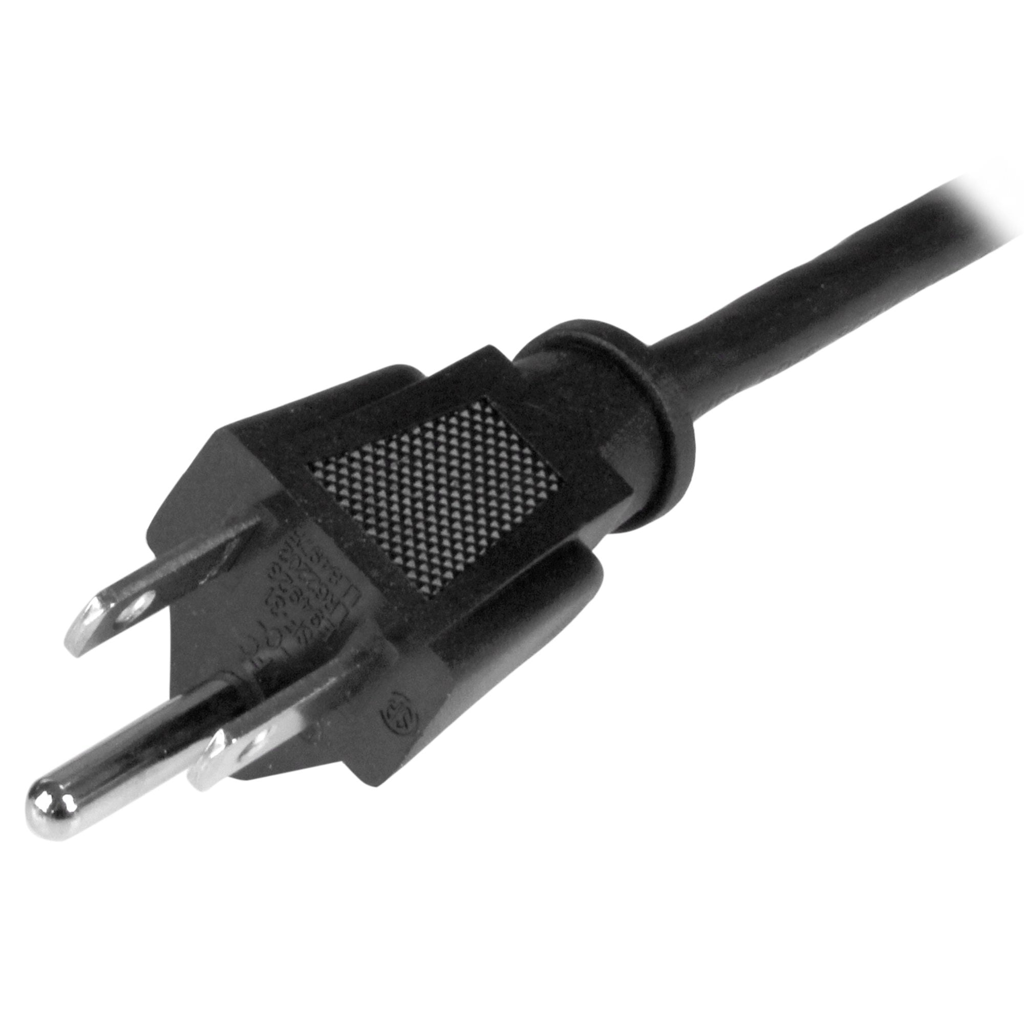 Cable De Corriente De 1M Estandar De Alimentacion De Computadora, Acodado En Angulo Recto - 18Awg - Nema 5-15P A C13 - 10A 125V - Startech.Com Mod. Pxt101L3